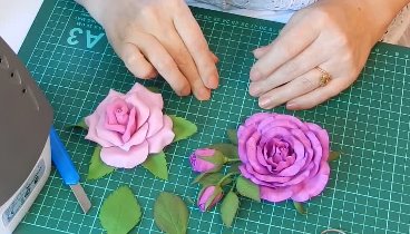 Мастер-класс "Как сделать нежную и красивую розу из фоамирана в ...