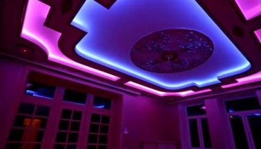LED подсветка потолков из гипсокартона 60 фото