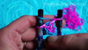 Браслет из резинок rainbow loom "Колосок" без специального ...