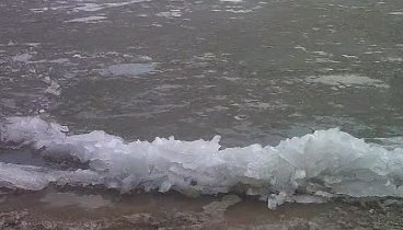 Лёд на Сурском море 9 апреля 2016 г.