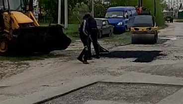 Проведение ямочного ремонта дорог
