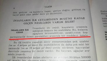 CHP dönemi 1933 Lise tarih-1 kitabı.. İNSANIN CEDDİ - Evrim - Maymun ...