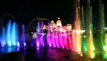 Поющие фонтаны в Сочи Парк, шоу "Феникс"