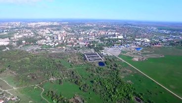 Калининград. Полёт на квадрокоптере в районе аэродрома Девау. (Не за ...