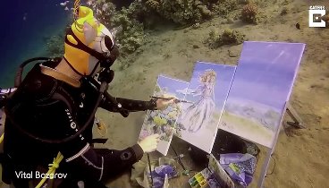 Подводная живопись объединяет двух невероятных навыков художника - R ...
