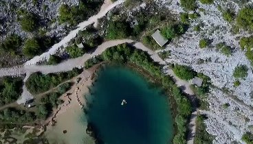 Таинственное озеро в Хорватии.  Глаз дракона. Глубина почти 200 метров