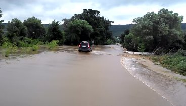 Наводнение. Албена, Добрич, Болгария
