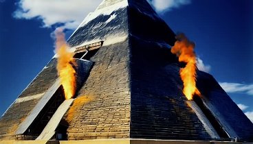 Видео о огненной египетской пирамиде Хеопса шёпотом