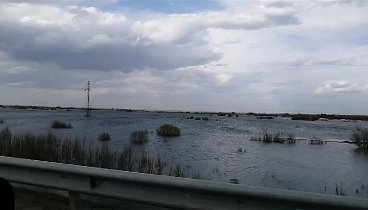 Река Тобол подошла к автомобильной трассе. 12.05.2024 М.Курзанцев..