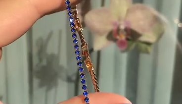 Очаровательный синий браслет 💙Длинна 17-19 см (съёмное звено)💙23.8 ...