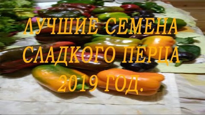 Лучшие семена сладкого перца на рассаду 2019 год.