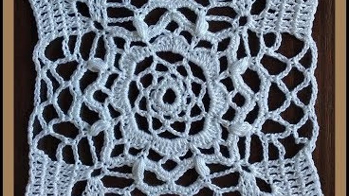 Мотив крючком + схема / Crochet motif