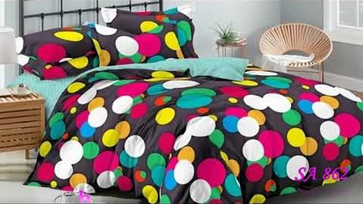Яркие краски комплектов постельного белья из поплина 2019