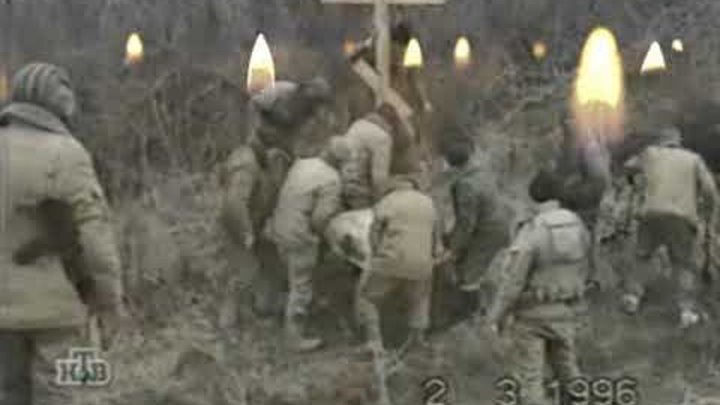 Песня видео свечи. Распятие в Чеченской войне.