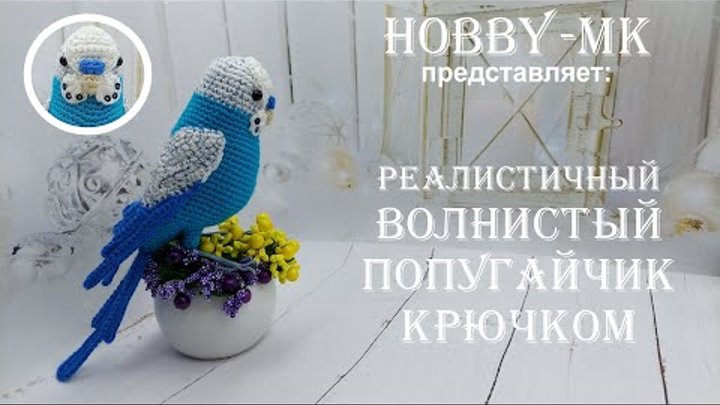 Волнистый попугай Кеша крючком ч1 (авторский МК Светланы Кононенко)