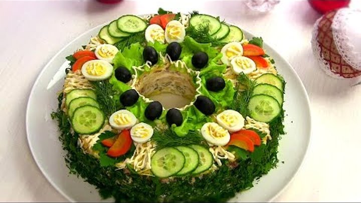 НОВОГОДНИЙ Салат "Сытый Барин"/Мясной Праздничный салат