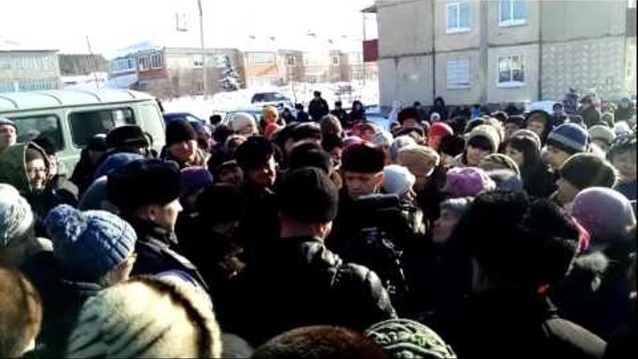 16.02.2017 Митинг-протест закрытия больницы в с.Северное Оренбургско ...