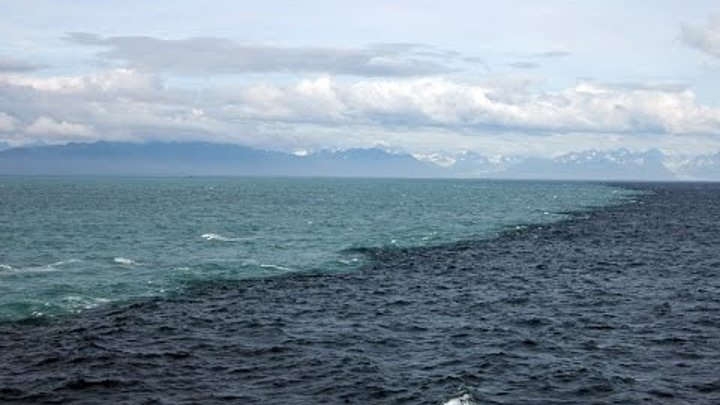 Слияние Тихого океана и Аляскинского залива