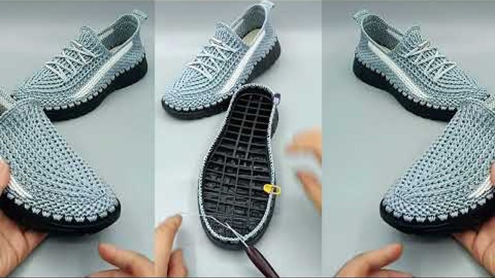 WONDERFUL Easy Beautiful Shoe Knitting Tutorial Part 01