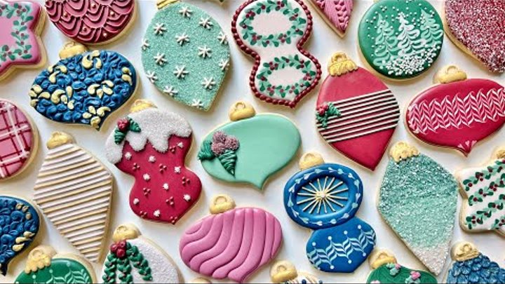 ORNAMENTS ~ EPIC Satisfying Cookie Decorating of *29* Different Orna ...