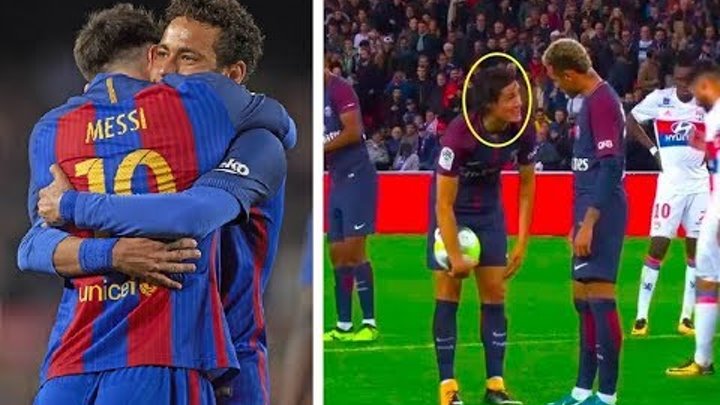 How Messi treats Neymar VS Cavani treats Neymar (Not Everyone Messi)