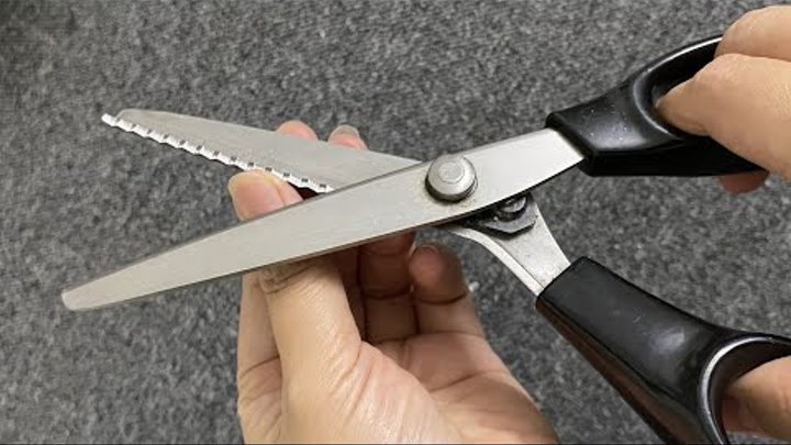 ✂️The Secret to Sharpening Zig-Zag Scissors, Only found in this vide ...