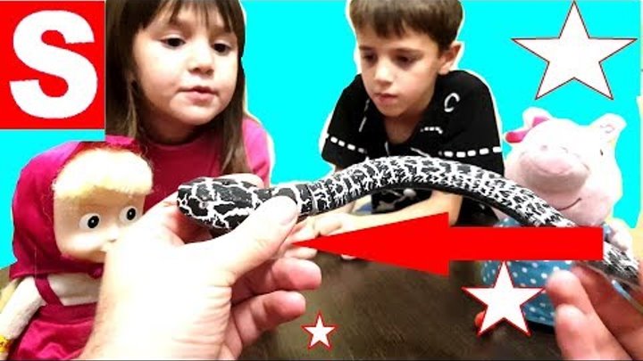 Игрушечная Змея для Детей | Обзор игрушки | Видео для детей