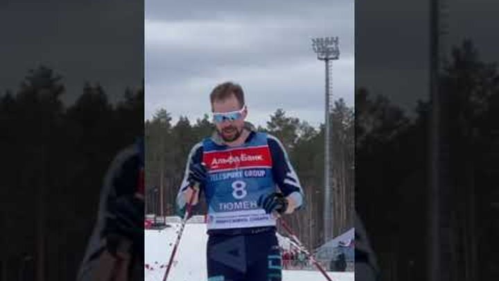 Финиш Сергея Устюгова в масс-старте на 50 км. #лыжи #лыжныегонки #бо ...