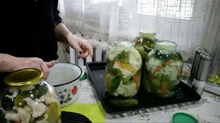 ԽԱՌԸ ԹԹՈՒԾԱՂԿԱԿԱՂԱՄԲՈՎ-Овощное ассорти. заготовки на зиму-Pickled Veggies Recipe