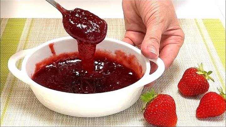 Клубничный джем без загустителя / Strawberry jam without thickener