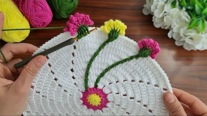 INCREDIBLE 😯 BEAUTIFUL Super easy How to crochet a coaster supla mo ...