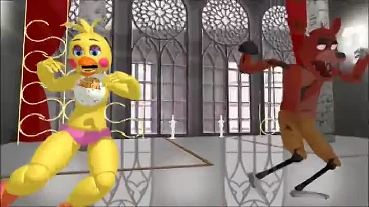 [MMD] FNAF Bad Romance (Foxy x Toy Chica) [This was requested so don ...