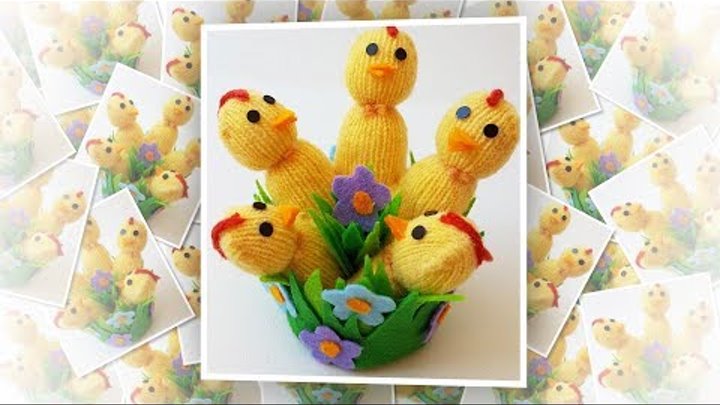 Easter chicks from gloves: craft tutorial | Пасхальный декор – цыпля ...