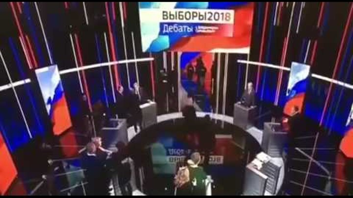 Вырезанное видео, когда Грудинин ушёл с дебатов увидев Филькину!!