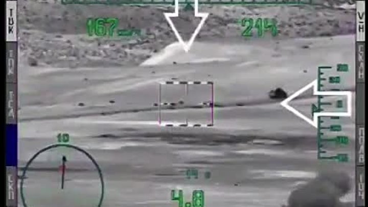 Атака Ми-28Н «Ночной охотник» в Сирии.