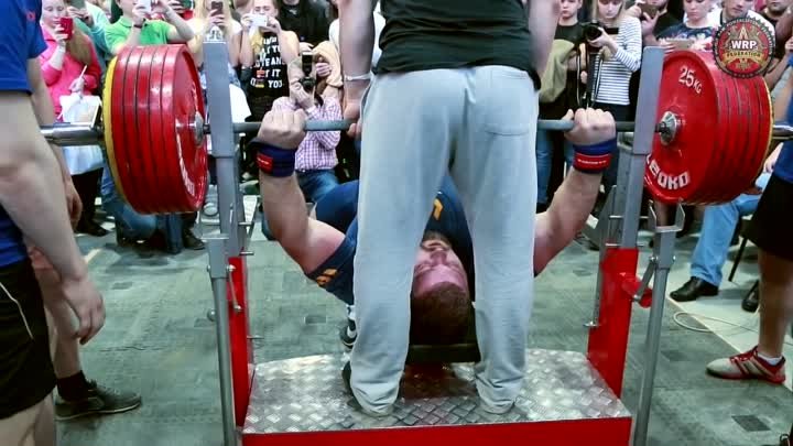 Кирилл Сарычев. Мировой рекорд. Жим лежа (335 кг) 22.11.2015 (titles)
