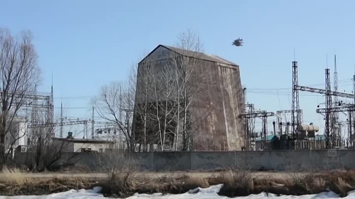 НЛО в Биробиджане 23-03-2017 в районе электрической подстанции