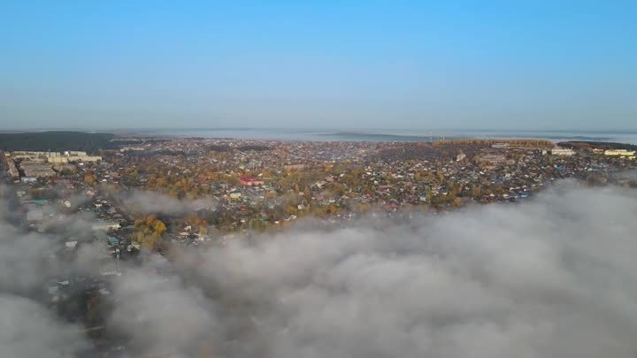 Сарапул. Туман над Камой (1 октября 2020 года)