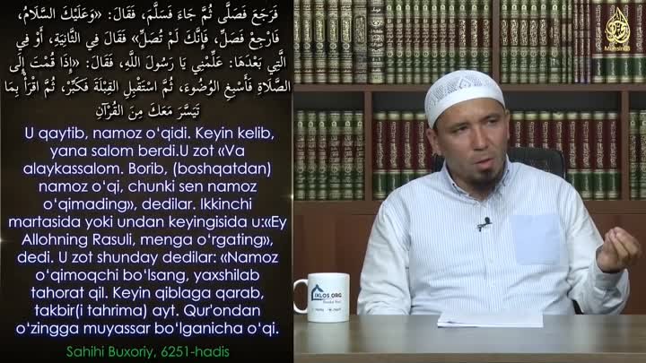 2-dars_ Rasulullohning ﷺ namozlarini bayon qilgan hadislar va ayrim  ...