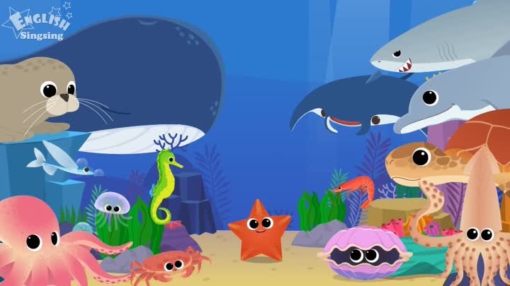 Kids vocabulary - Sea Animals - Learn English for kids - English edu ...