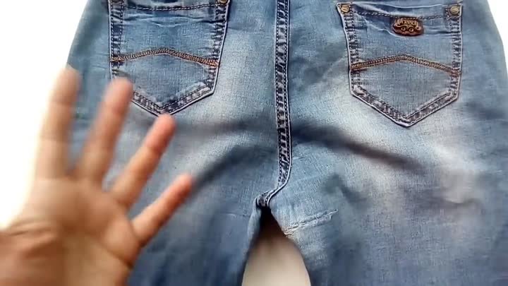 Как заштопать джинсы в области паха
