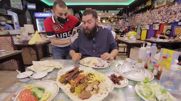 ستيك خروف إيراني - لحمة مشوية باللبن!! أشهر مطعم في مدينة دبي