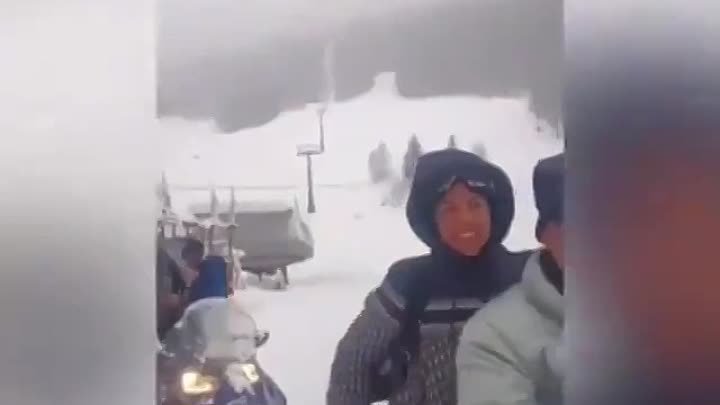 Роналду на горнолыжном курорте