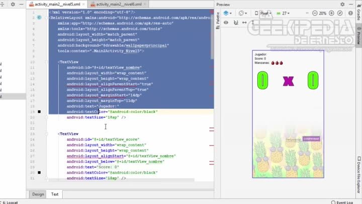 Curso Android desde cero #65   Proyecto final – Diseño y programación del Nivel 6 (Frutiapp)