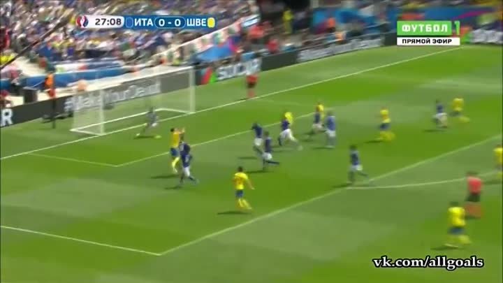 ITALIYA 1 -0  SHVETSIYA'  .   EURO 2016 . 2 . TUR