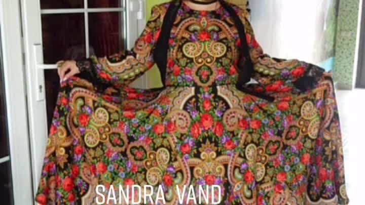 Платье в пол «Серенада» черный #sandravand