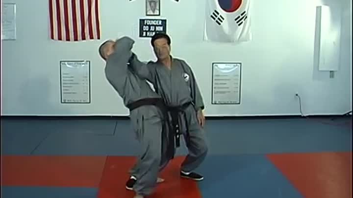 Hapkido Cross Hand Wrist Grab Techniques 5 thru 8 by Ji Han Jae