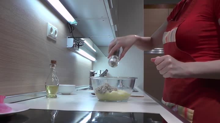 Блинчики из картофеля с шампиньонами видео рецепт. Великий пост