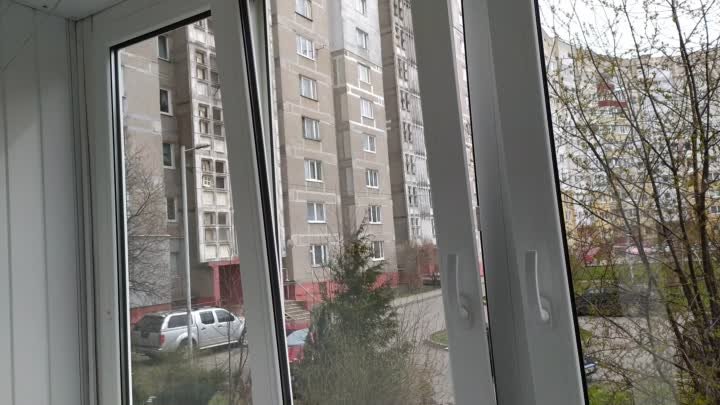 Мойка окон балкона до и после. Калининград