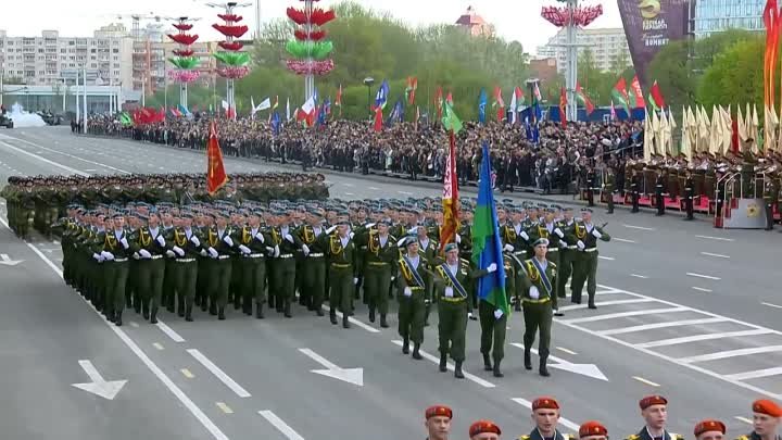 Марш ★ ПРОЩАНИЕ СЛАВЯНКИ ★ на белорусском языке. Как бы смотрелся па ...